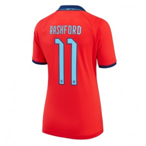 England Marcus Rashford #11 Bortatröja Dam VM 2022 Korta ärmar